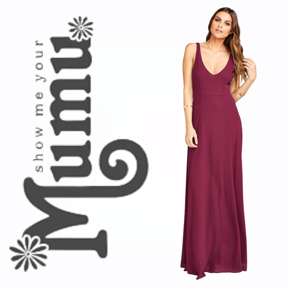 Show Me Your MuMu Jenn Maxi Dress Merlot Medium
